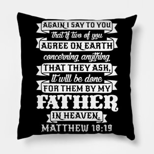 Matthew 18:19 Pillow