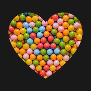 Vintage Gumball Candy Heart Photograph T-Shirt