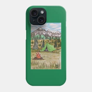 Camping in Bigfoot Territory Phone Case