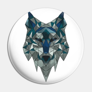 Polygonal Wolf Pin