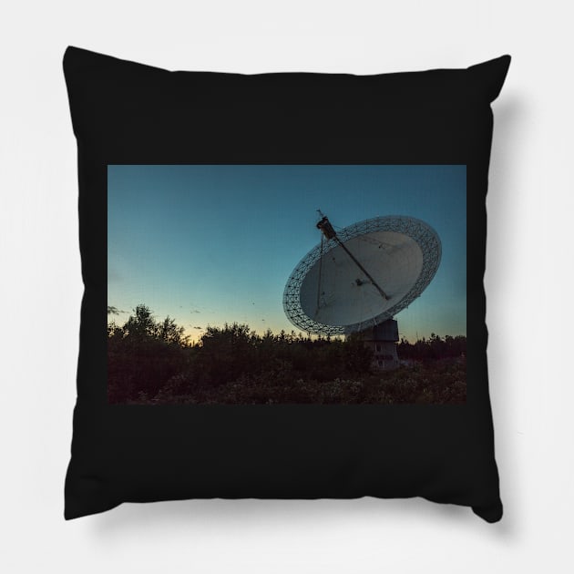 Algonquin Radio Telescope - Algonquin Park Pillow by josefpittner