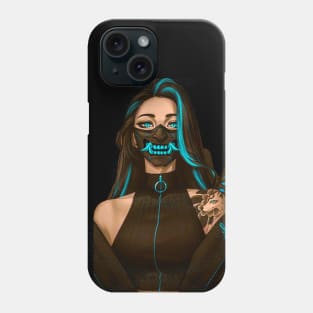 Blue Samurai Phone Case