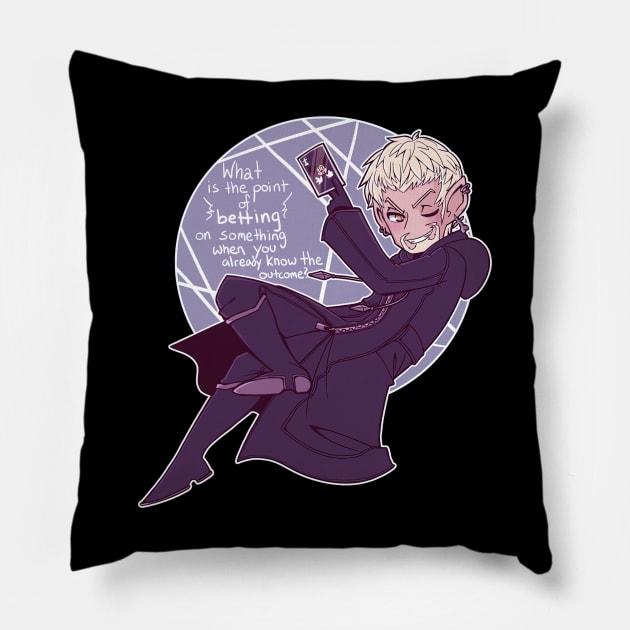 Kh3 Countdown 13 Days Of Darkness Luxord Pillow by TaivalkonAriel