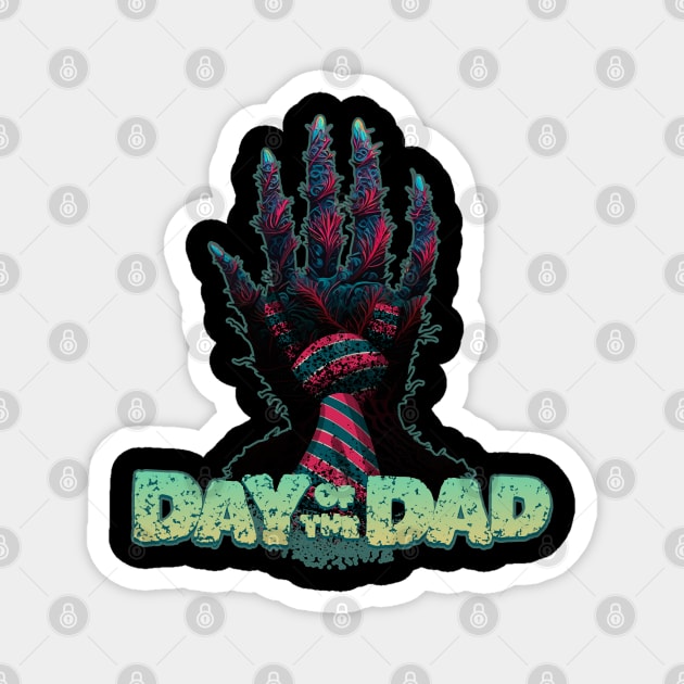 Day of the Dad - Rising from the Grave - Father's Day Design Magnet by DanielLiamGill