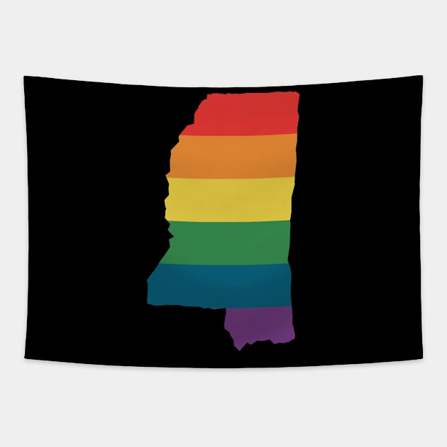 Mississippi State Rainbow Tapestry by n23tees