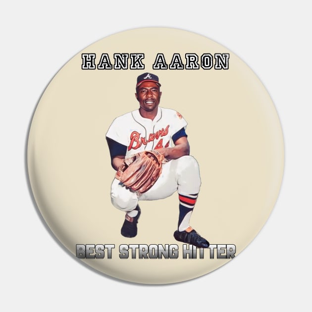 Hank Aaron Best strong Hitter 44 Pin by Home Audio Tuban