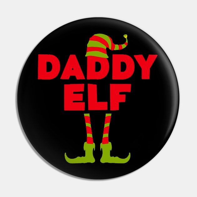 Mens Daddy Elf T-Shirt Funny Matching Christmas Costume Pin by TeeAaron