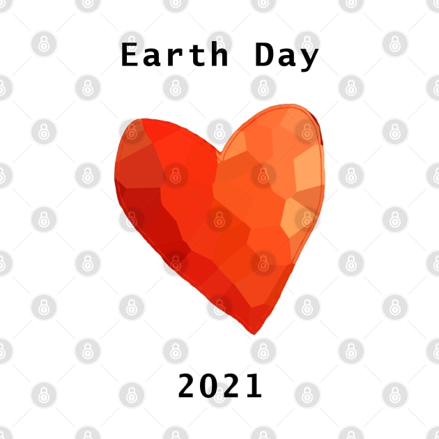 Red Heart for Earth Day 2021 by ellenhenryart