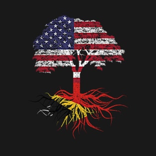 American Grown with East Timorese Roots USA Flag T-Shirt