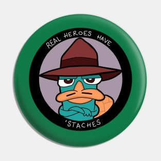 Movember Agent P Pin