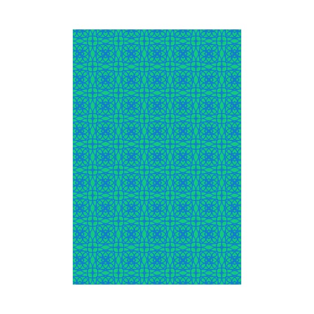 Turquoise Network Pattern by Amanda1775