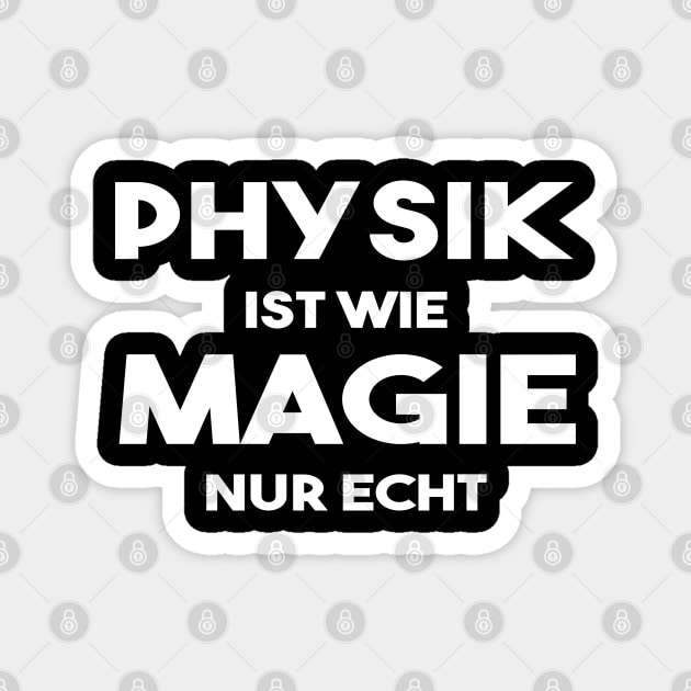 Physik Magie Wissenschaft Lehrer Student Geschenk Magnet by DP Clothing