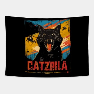 Catzilla Cat Urban Chaos Brought by Giant Tapestry