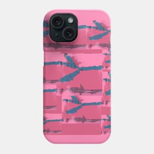 Pink Silk Barbed Wire, fiber art Phone Case