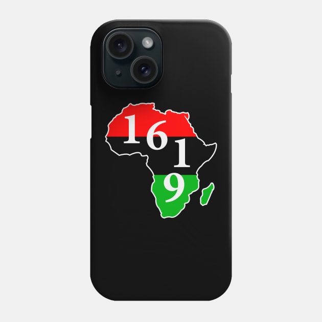 1619 Black History Month Africa Flag Phone Case by UrbanLifeApparel