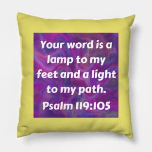 Bible Verse Psalm 119:105 Pillow