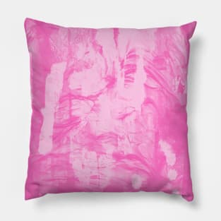 Pink Grungy textured Pillow