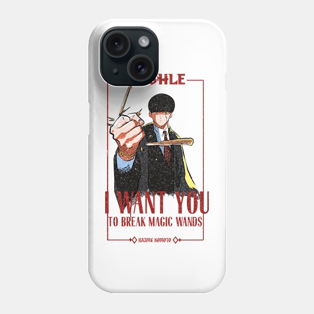 MASHLE: MAGIC AND MUSCLES (I WANT YOU) WHITE (GRUNGE STYLE) Phone Case by FunGangStore