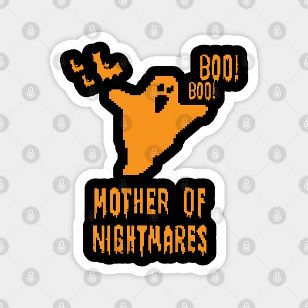 Mother of Nightmares Spooky Scary Pixel Ghost Bat. Magnet by Maxx Exchange