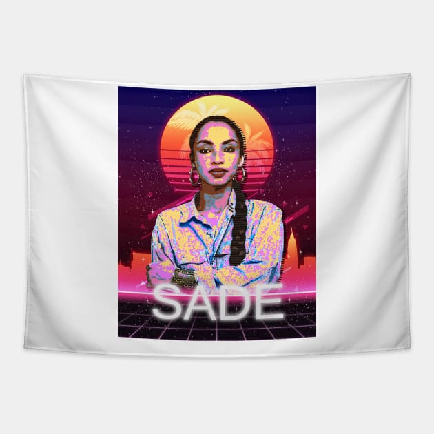 80's Poster Sade Adu Tapestry by Suva