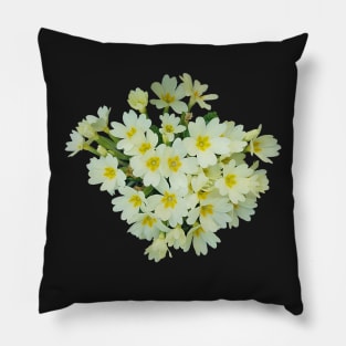 Yellow Primrose Bouquet Pillow