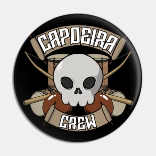 Capoeira crew Jolly Roger pirate flag Pin