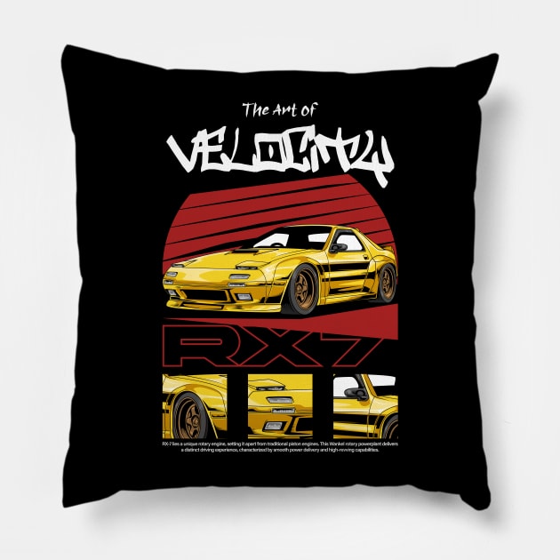 RX7 1989 JDM Car Pillow by milatees