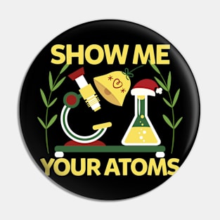 Chemistry Atom Christmas Pin