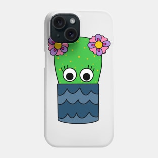 Cute Cactus Design #243: Pretty Cactus In Pot Phone Case