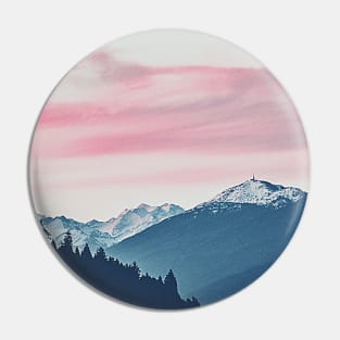 Mountain Themed Art, Love you to the mountains and back, snow capped mountains Pin