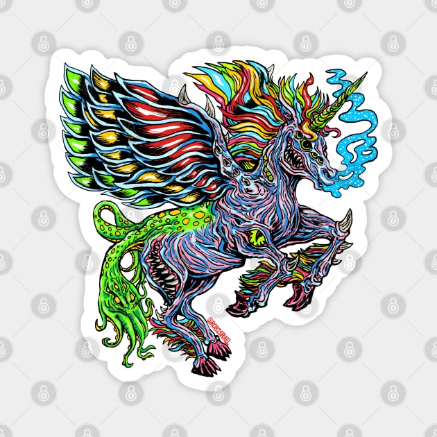 Monster Unicorn Magnet by Robisrael