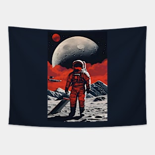 Soviet astronaut on moon Tapestry