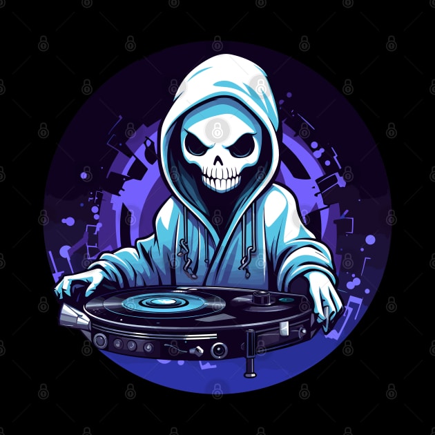 DJ Grim Reaper Cartoon by pako-valor