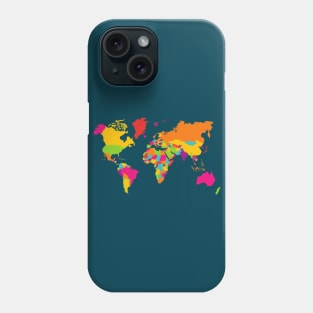 Map of the world Phone Case