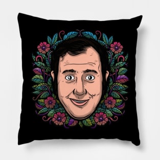 Andy Kaufman (Flowered) Pillow