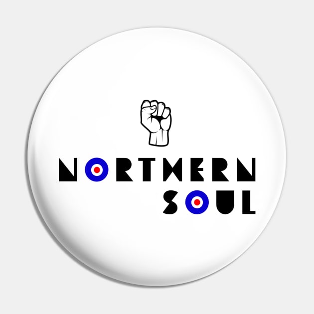 Northern Soul Fist Pin by Room Thirty Four