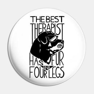 Dog Is The Best Therapist At Home Pin