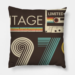 Vintage 1979 Limited Edition Cassette Pillow