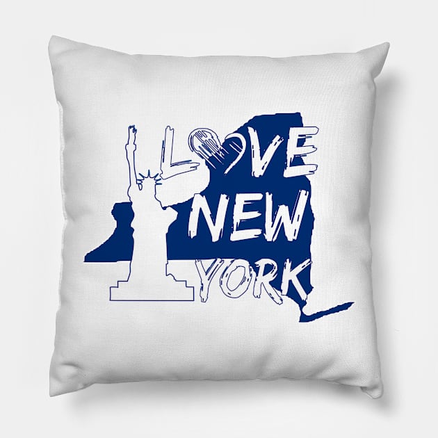 I Love New York Pillow by wahyu_fadiyanto