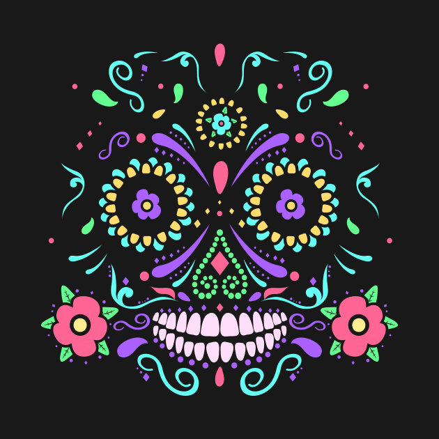 Sugar skull Dia de los Muertos by walterorlandi