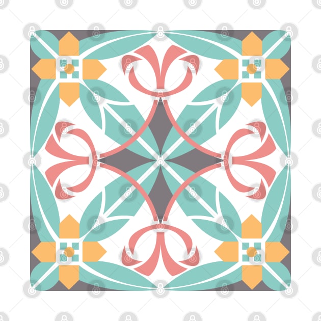 Vector ceramic tiles with seamless pattern by AnaMOMarques