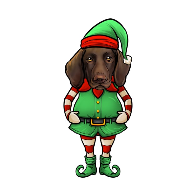 German Shorthaired Pointer Christmas Elf by whyitsme