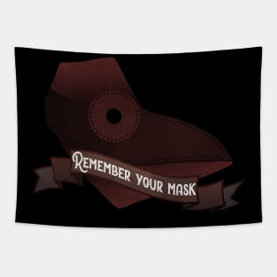 Plague Mask Remember your mask Tapestry