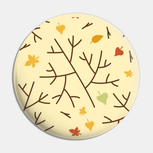 Fall Autumn Pattern Pin