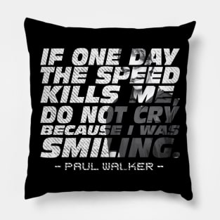 The Speed - white art Pillow