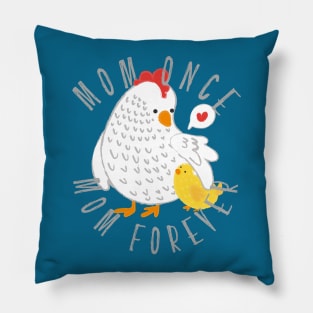 Mommy and Chicken Gift From Daughter and Son Pillow