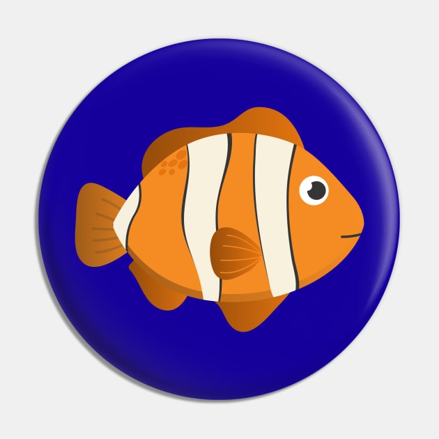 We Found Him!  Clown Anemone Fish Pin by WaltTheAdobeGuy