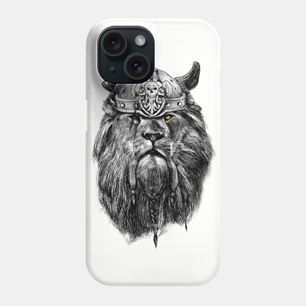 The Eye of the Lion Vi-king Phone Case by Madkobra