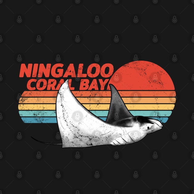 Ningaloo Coral Bay Manta Ray by NicGrayTees