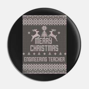 Merry Christmas ENGINEERING TEACHER Pin